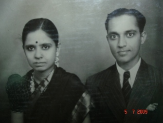 Tatha and paati just after they were married. : )