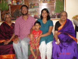 Navu's family, minus Spoorthi